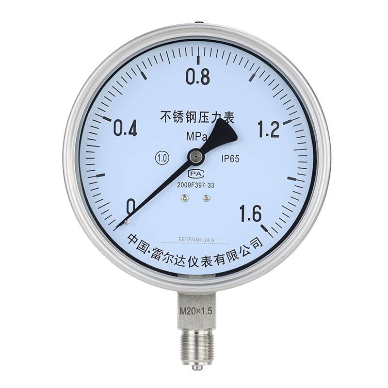 Y-150BF不銹鋼壓力表出口型歐式